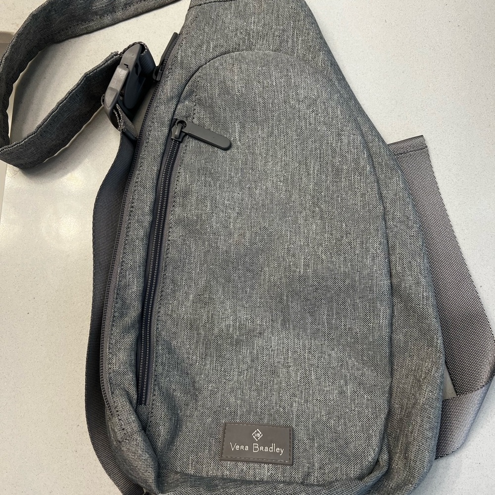 Vera Bradley Gray Sling Bag